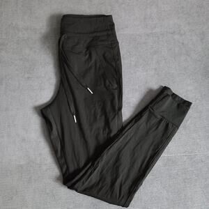 Halara Softlyzero Joggers Size Med Black Drawstring Side Pockets High Waisted